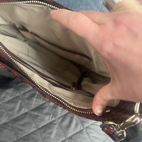 Brahmin Leia Crossbody Pecan PERFECT CONDITION - Picture 8 of 14